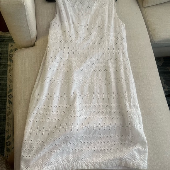 Talbots white eyelet sheath dress - Picture 4 of 7